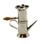 An Alessi miniature stainless steel Caffatierra Napoletana,