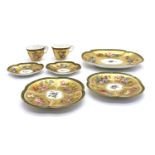 A Coalport porcelain part Cabaret service,