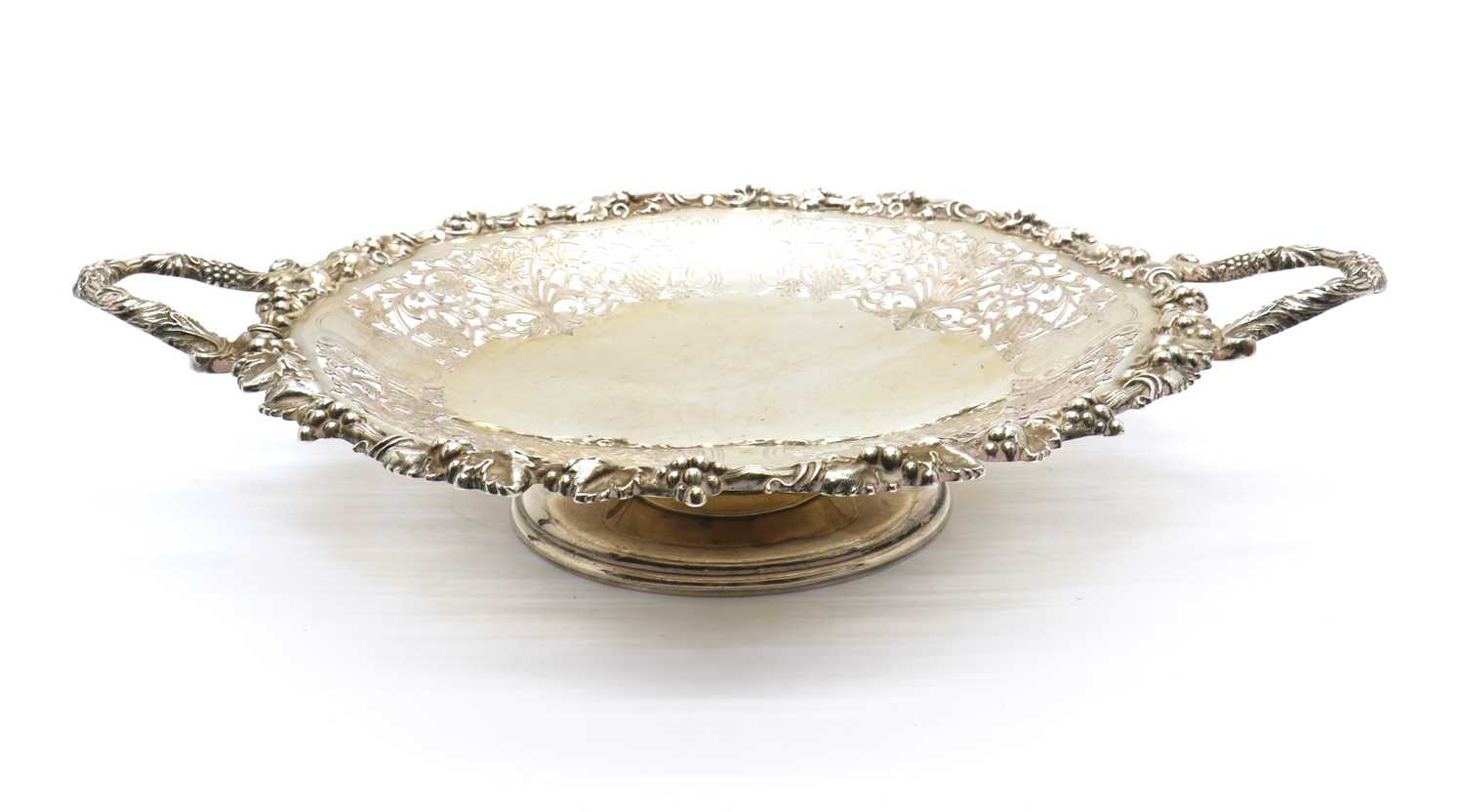 A twin handled silver pedestal dish, - Image 2 of 4