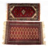 A tribal rug