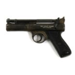 A Webley & Scott Senior .22 over lever air pistol,