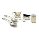 A George V silver cruet set