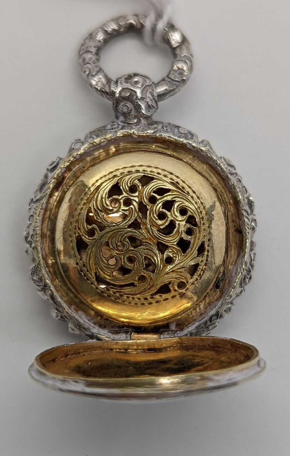 A George IV novelty silver 'Pocket Watch' vinaigrette, - Image 3 of 3