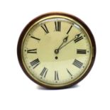 A Victorian mahogany wall clock