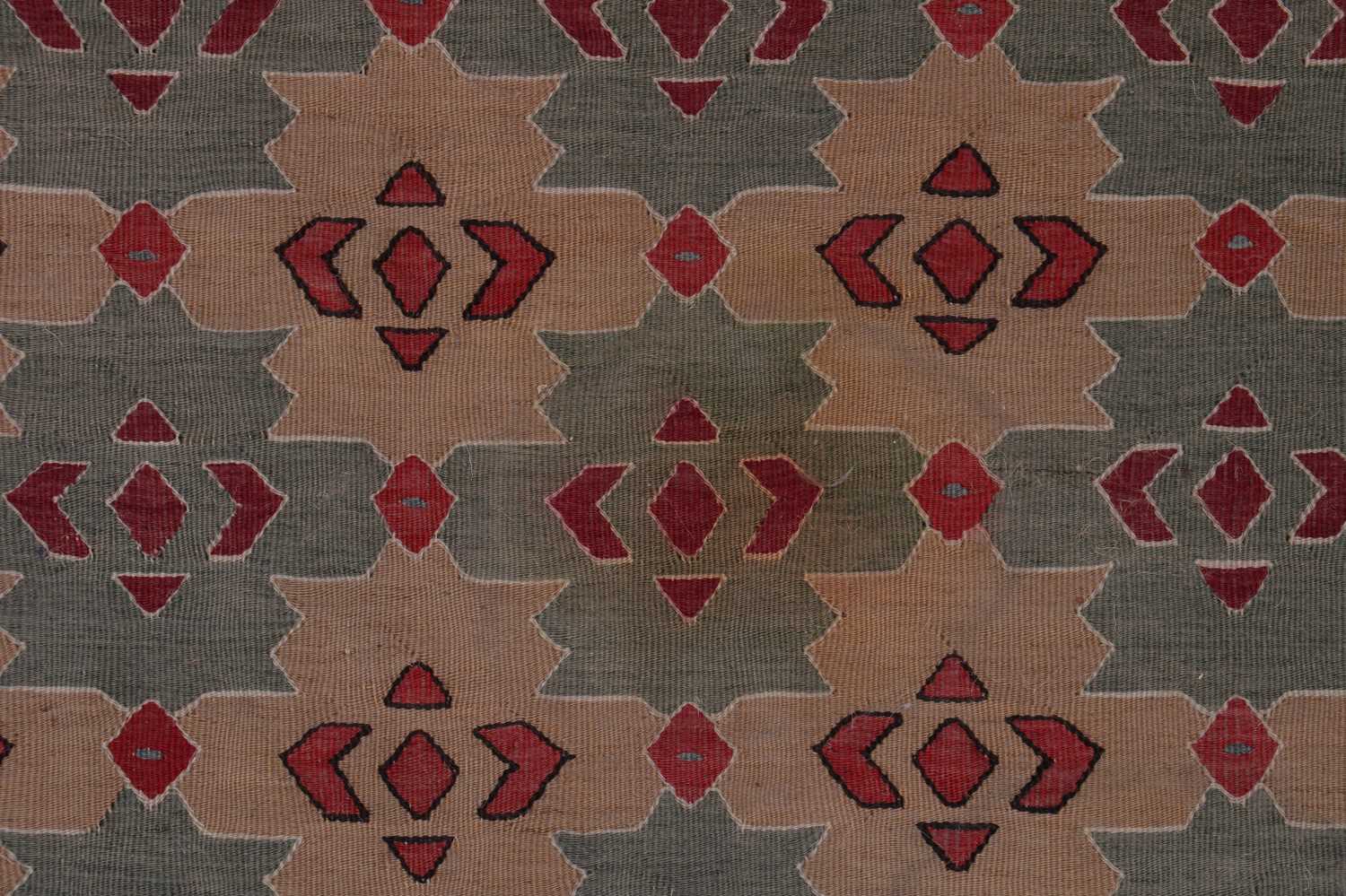 A Senneh kilim wool carpet, - Image 6 of 20