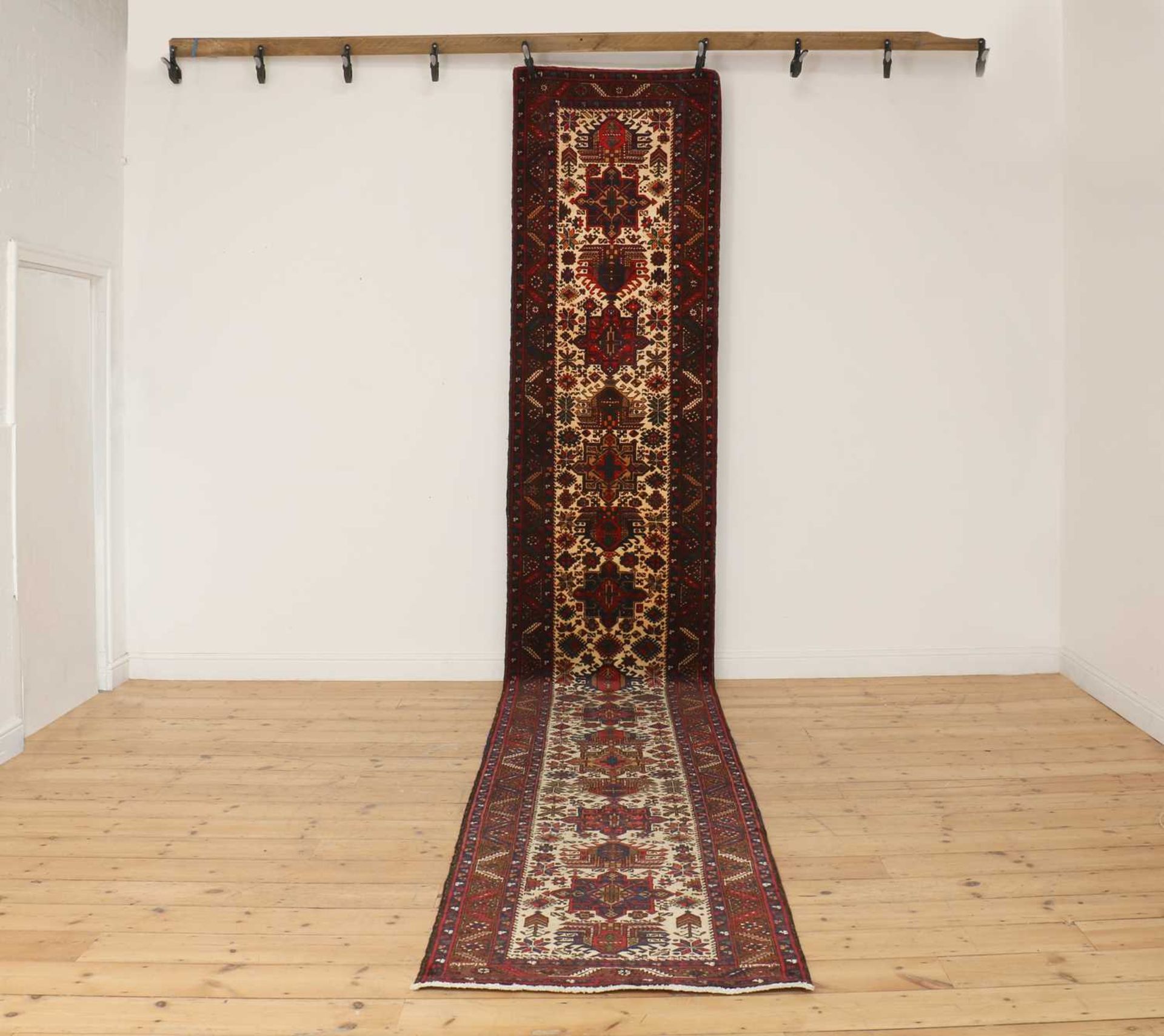 A Persian Heriz wool runner,