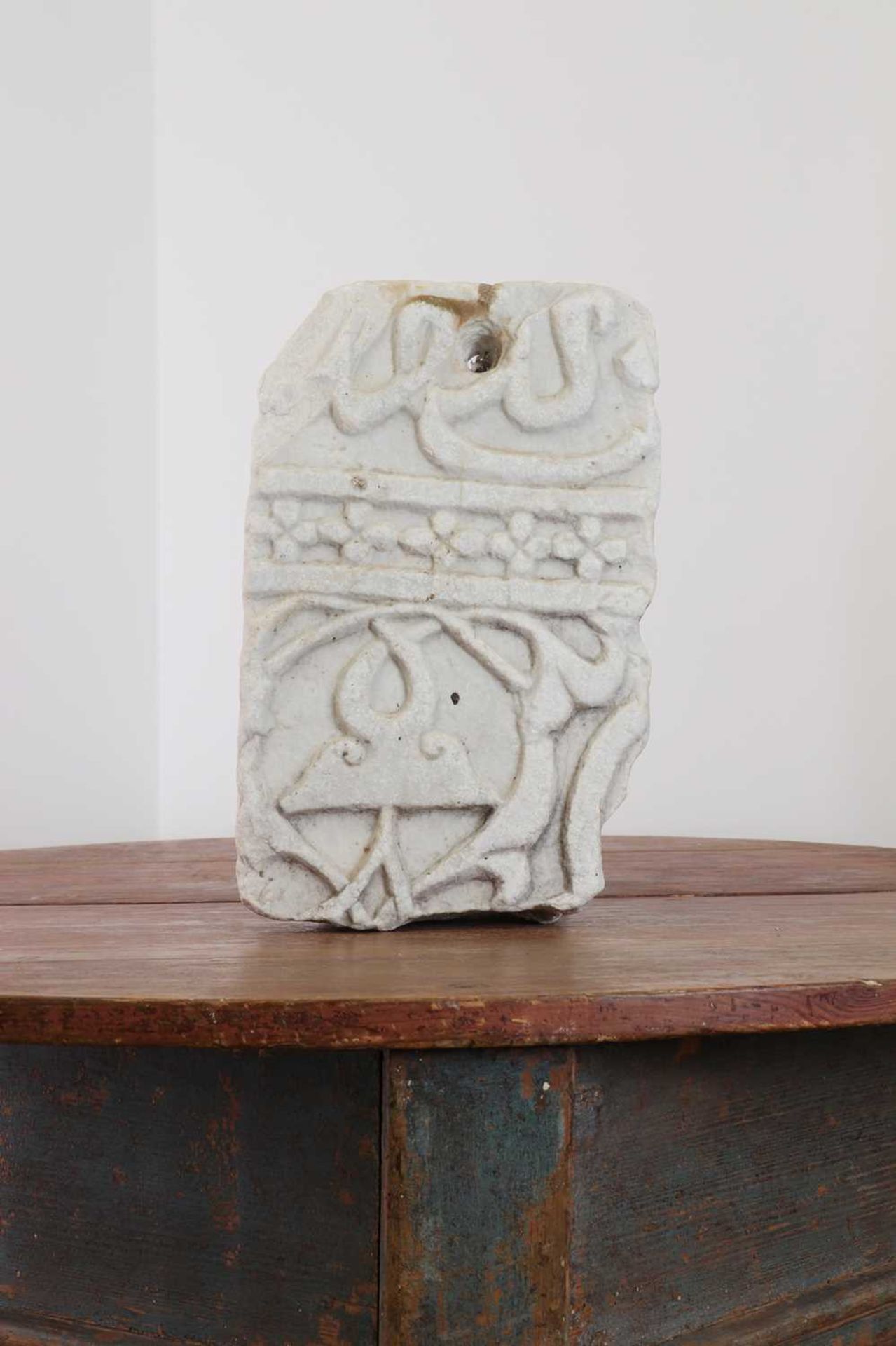 A carved marble fragment, - Image 2 of 3