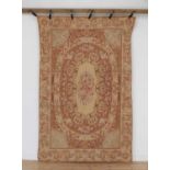 An Aubusson-style wool rug,