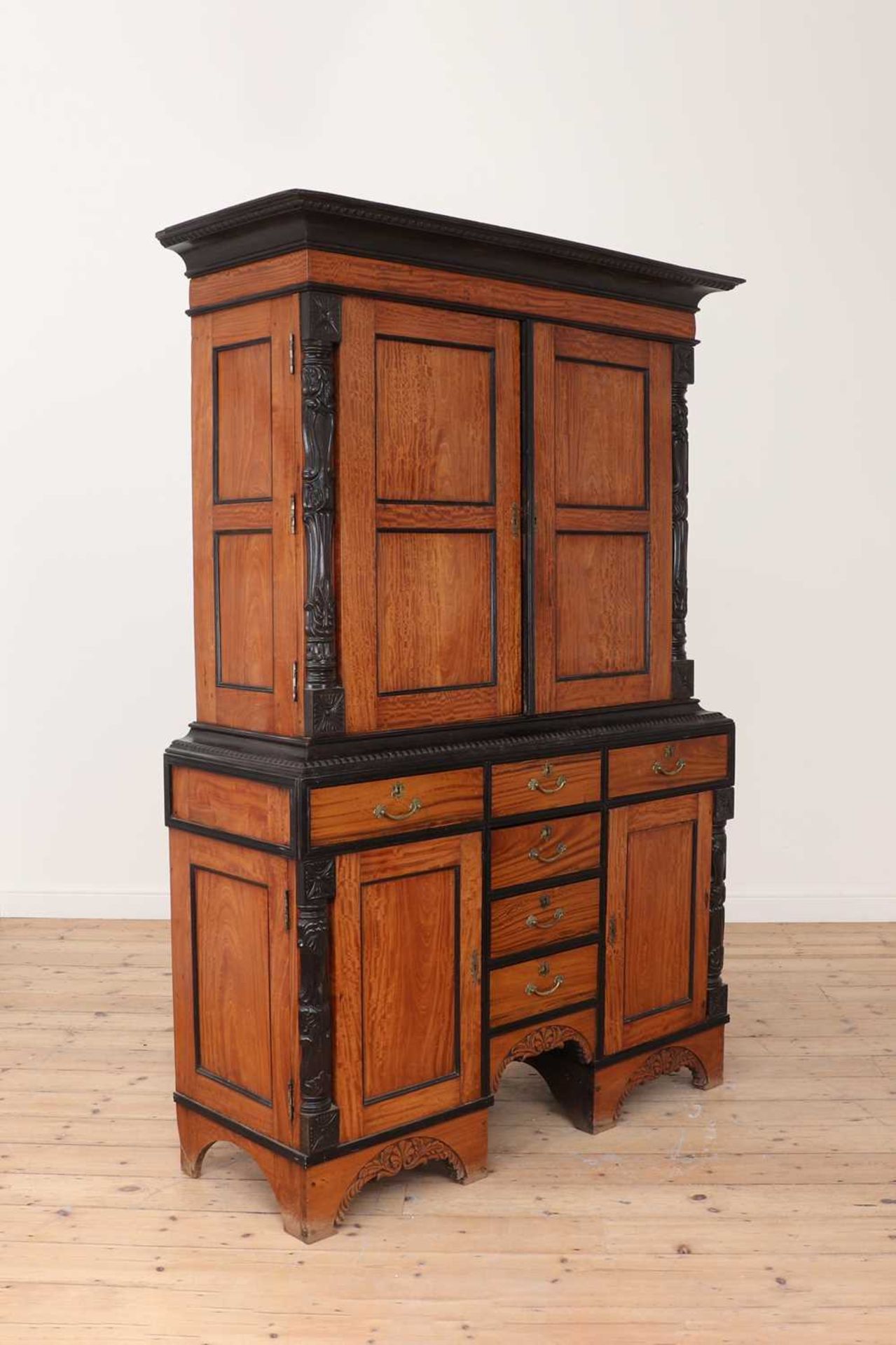 A satinwood and ebony cabinet, - Image 4 of 7