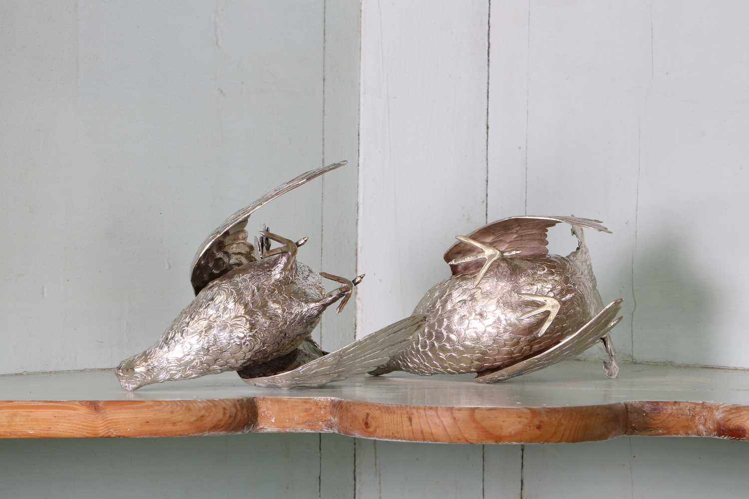 A German metalware brace of game birds, - Image 5 of 5