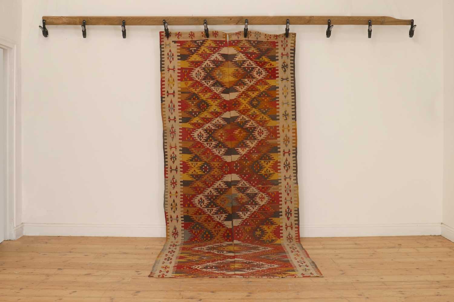 A kilim flatweave wool rug,