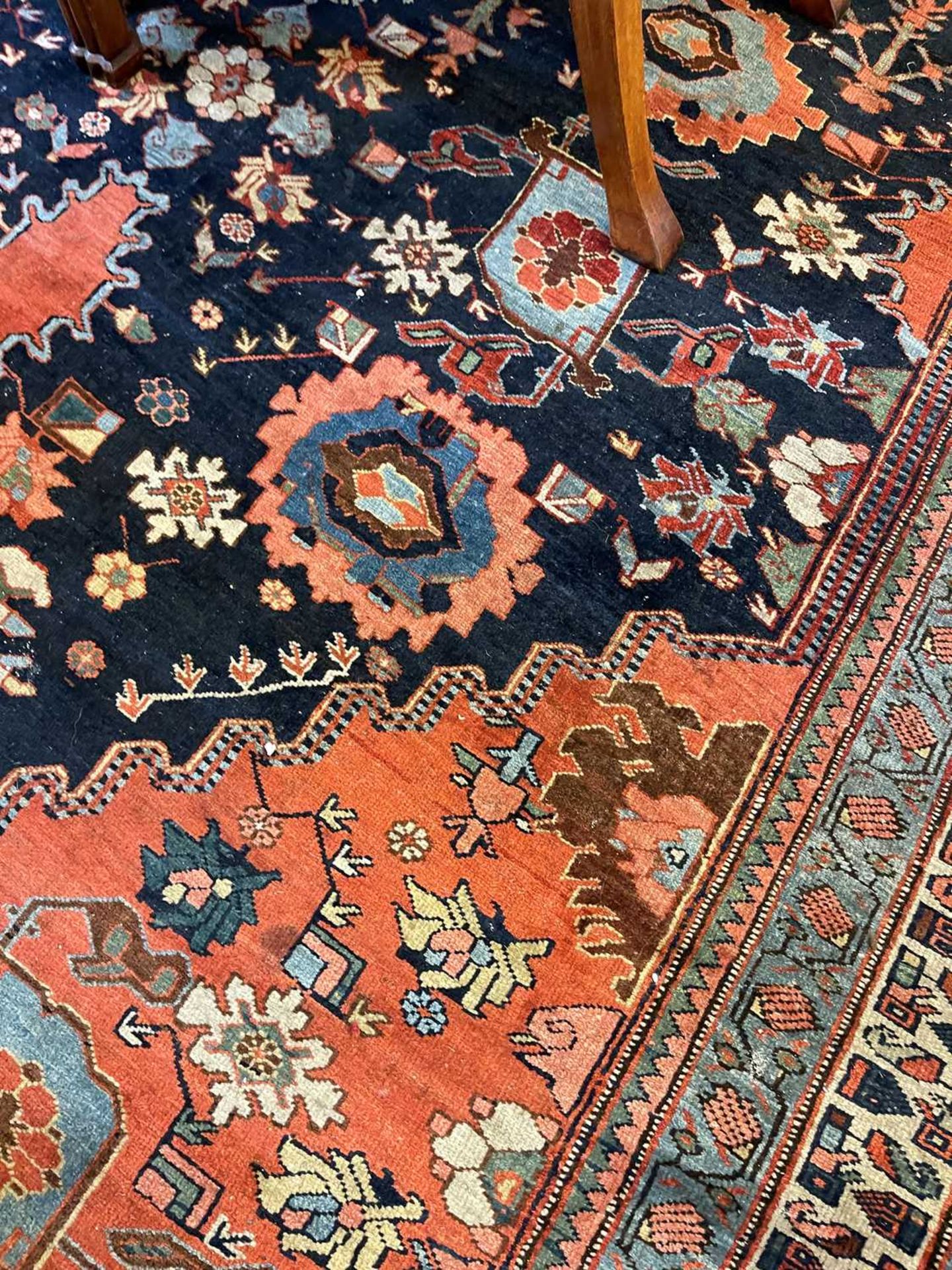 A large Persian wool carpet, - Image 28 of 28