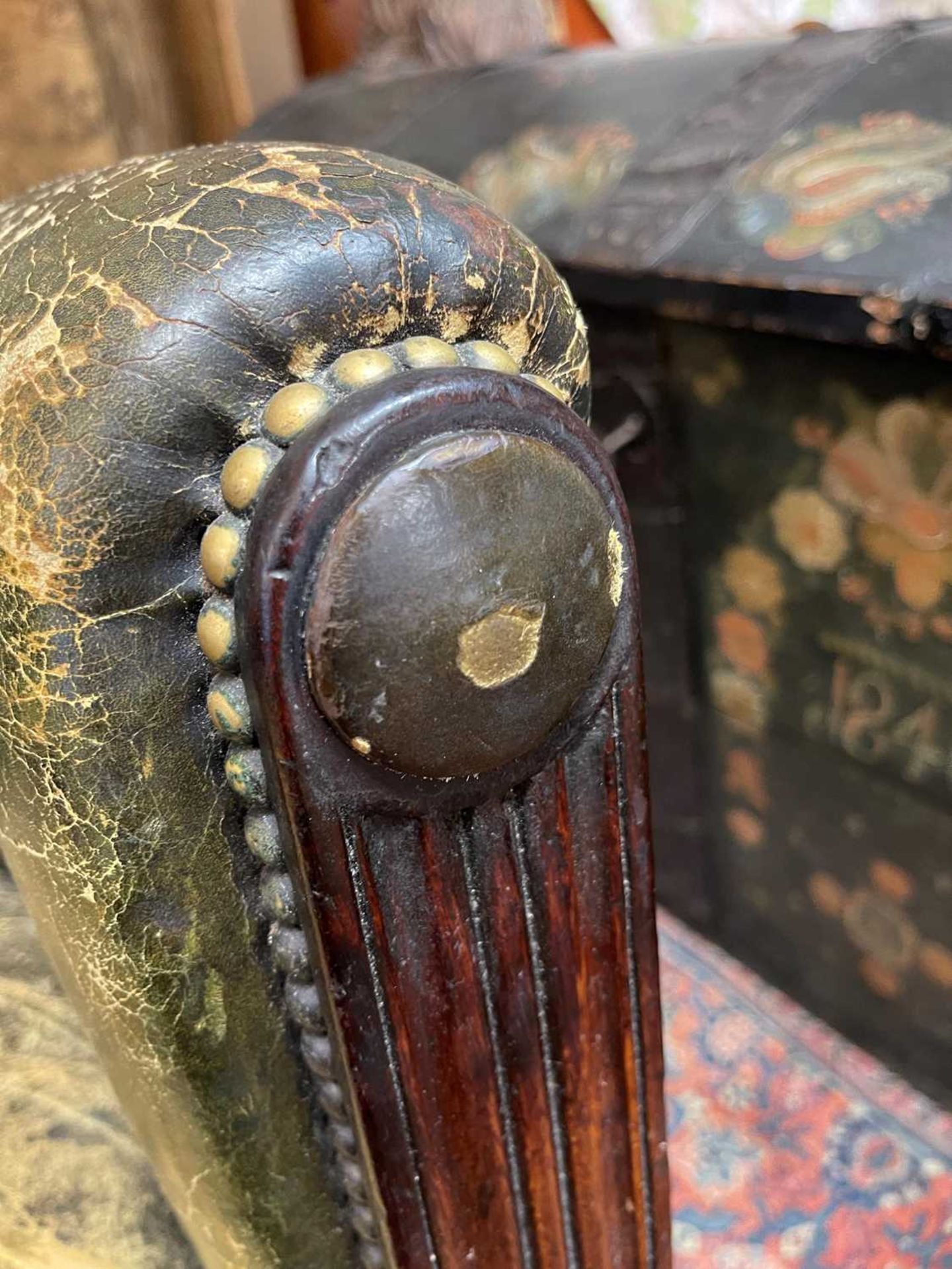 A George IV mahogany library armchair, - Bild 8 aus 23