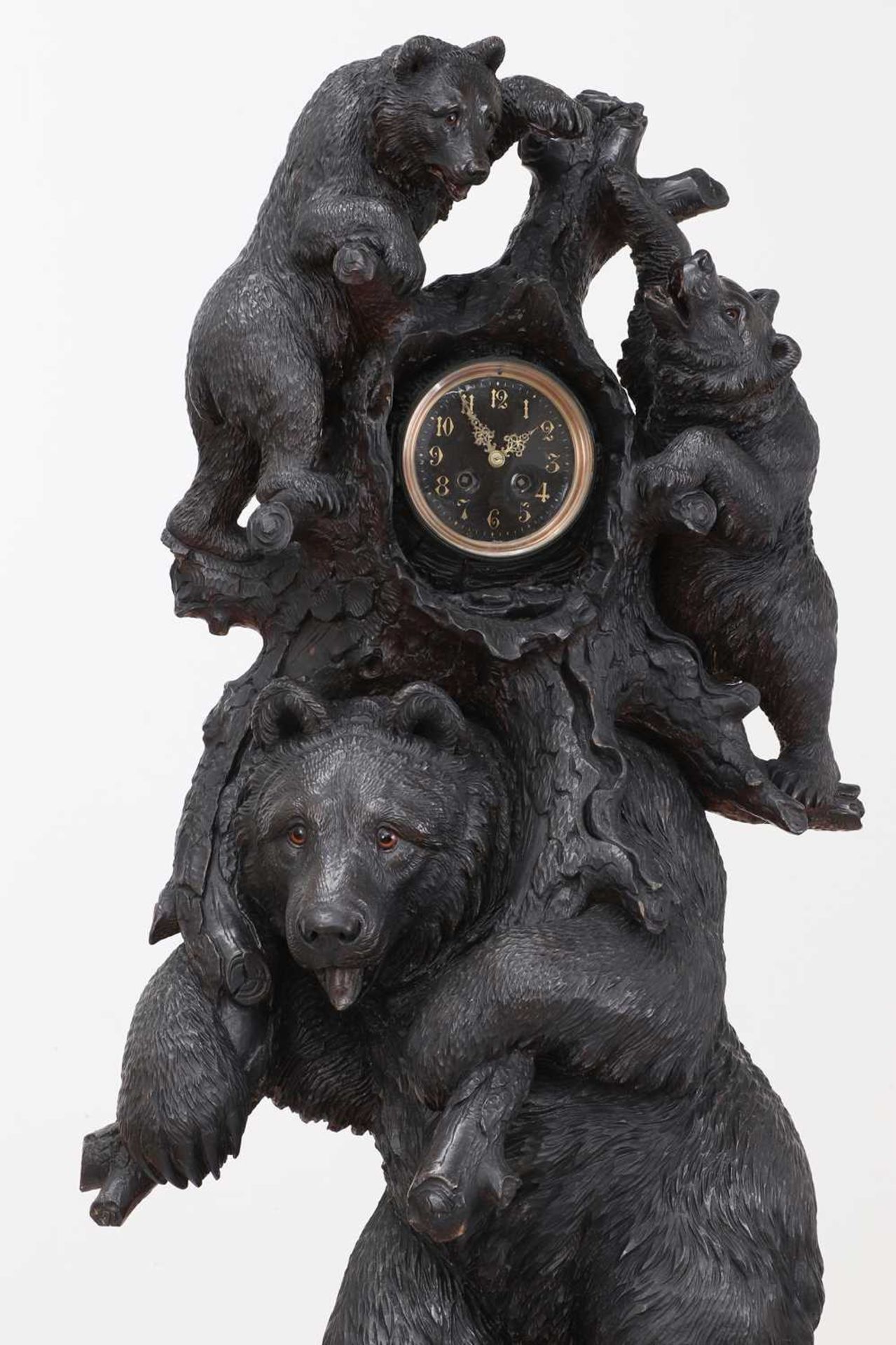 A large floor-standing Black Forest clock, - Image 4 of 15