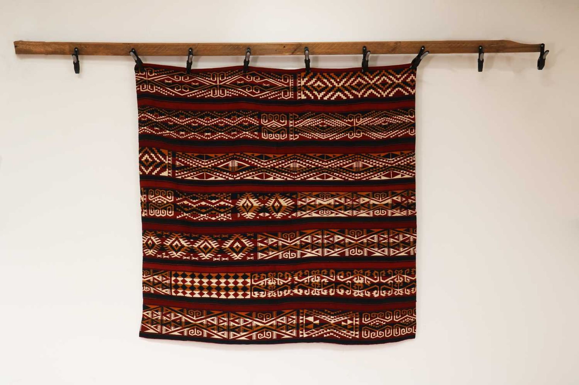 A rare square kilim rug,