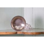 A Queen Anne Britannia standard silver bleeding bowl or quaich,