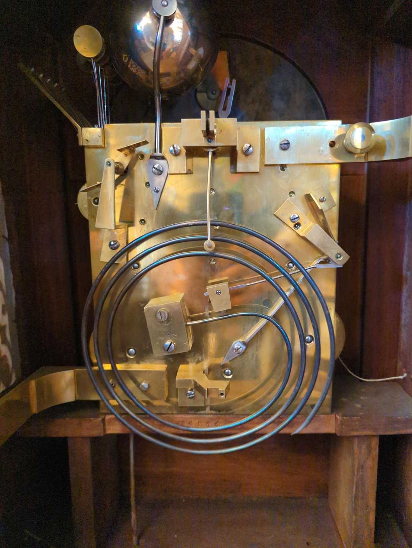 A Victorian Gothic Revival burr walnut bracket clock, - Bild 9 aus 9