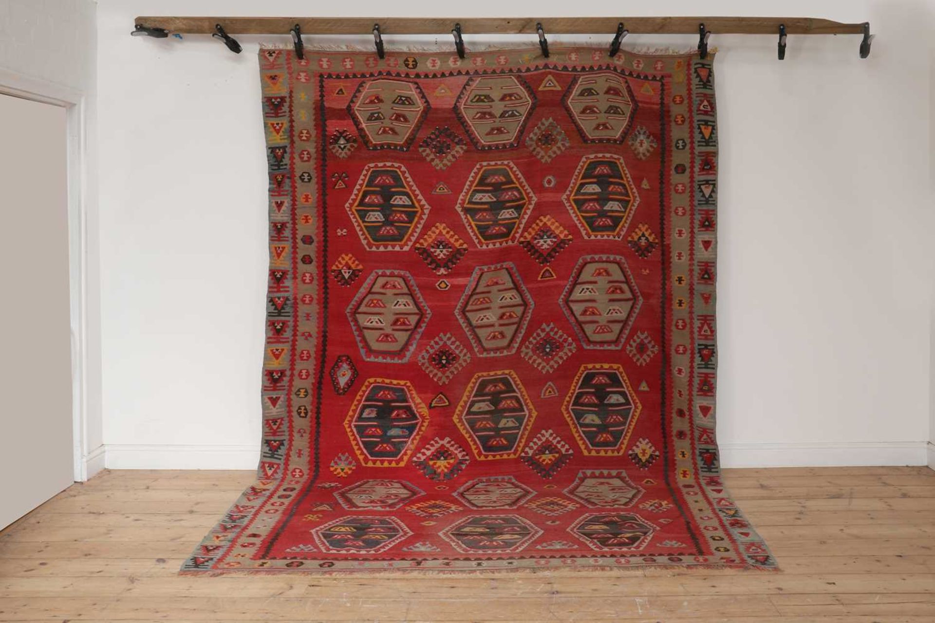 A kilim flatweave wool rug,