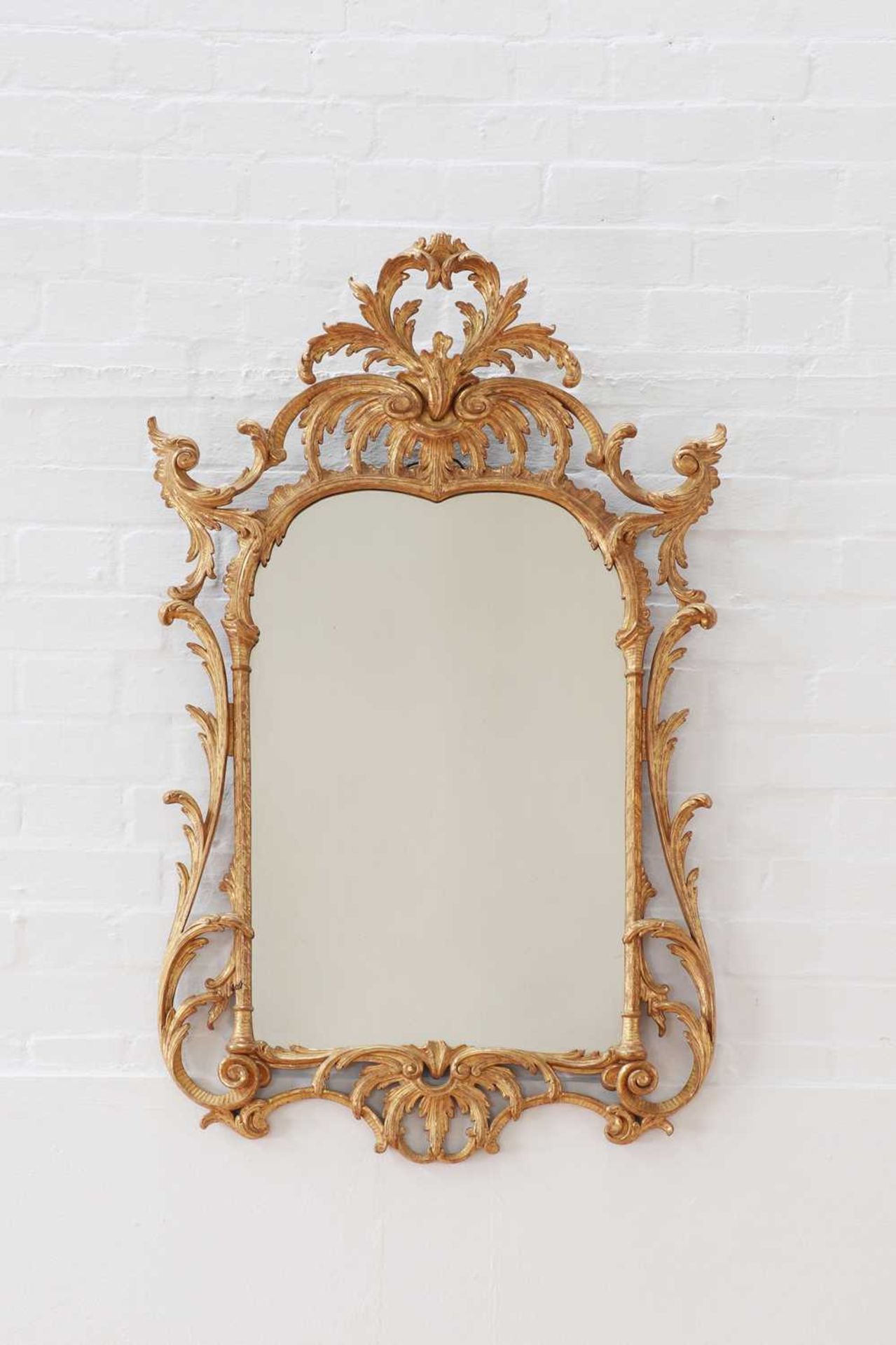 A George II giltwood mirror, - Image 2 of 19