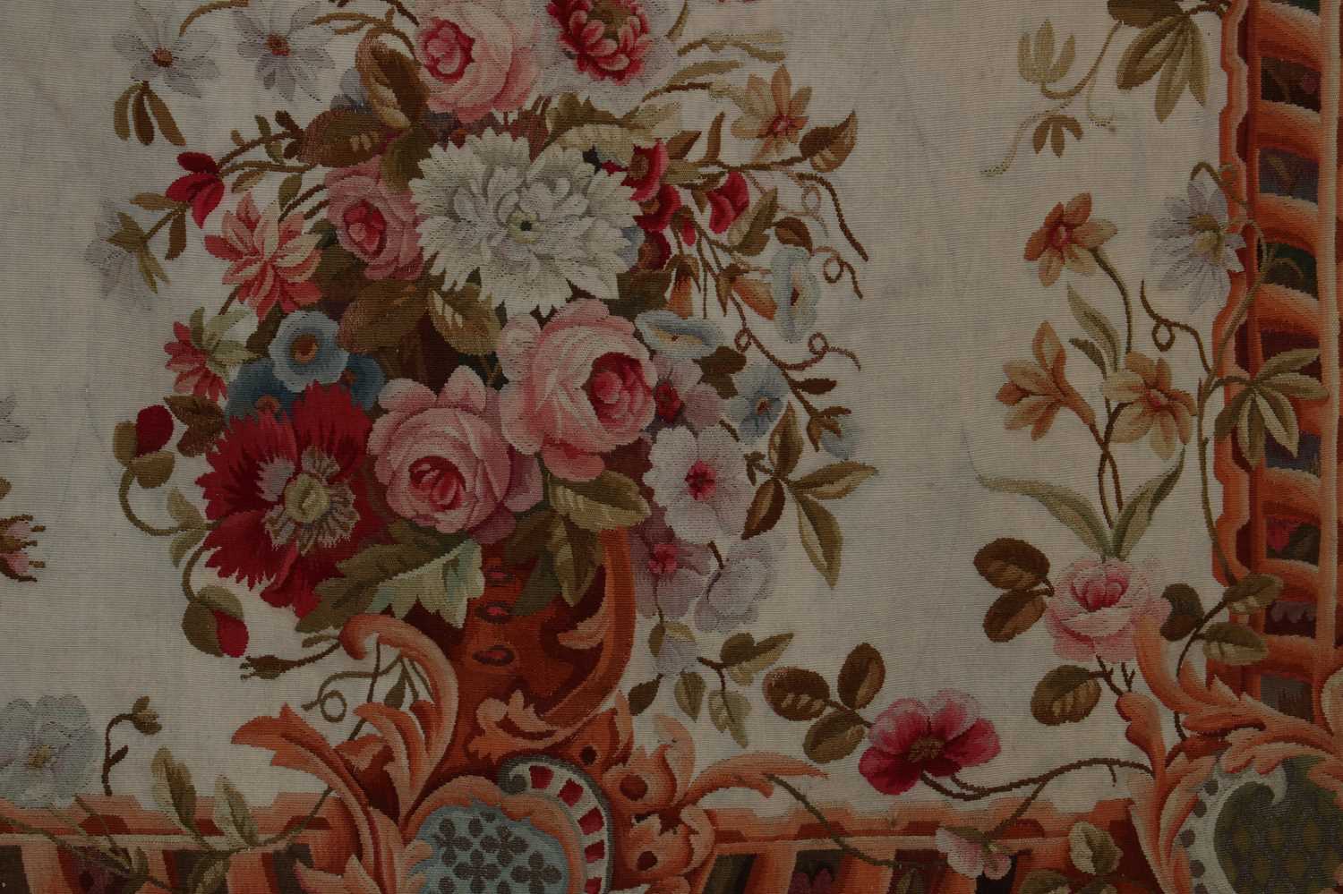 A pair of Aubusson tapestry portière, - Image 3 of 5