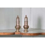 A pair of George II condiment casters,