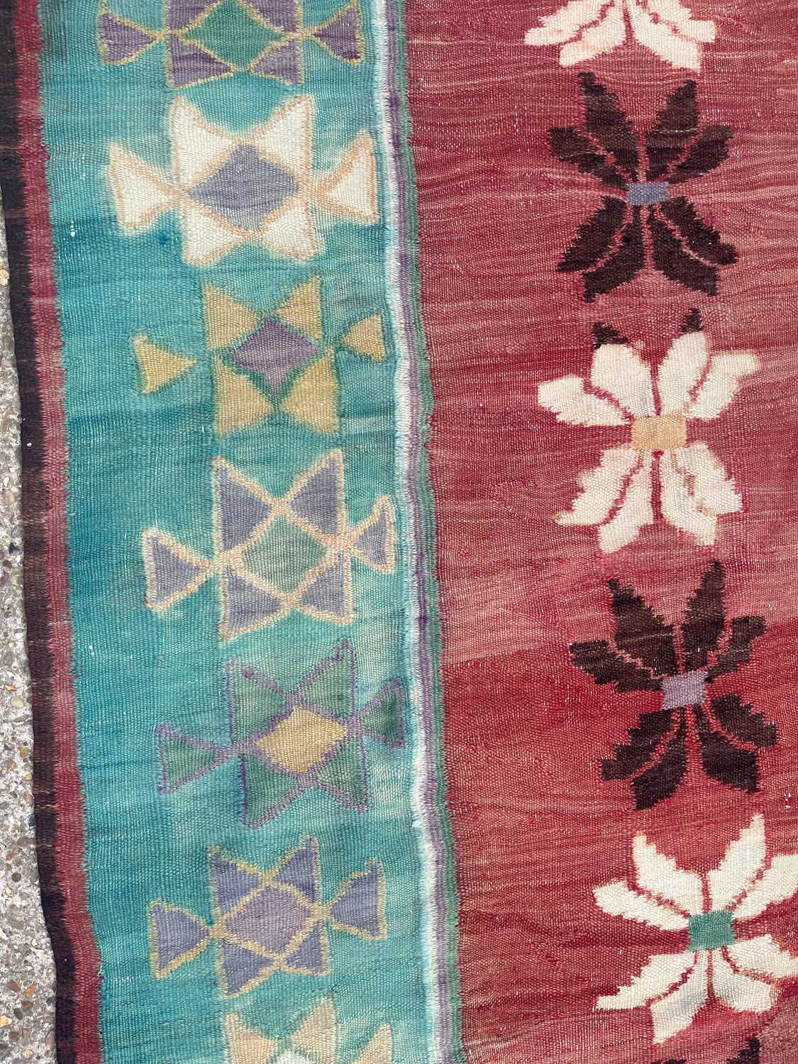 A kilim flat-weave wool rug, - Image 12 of 19