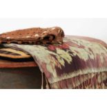 An ikat throw,