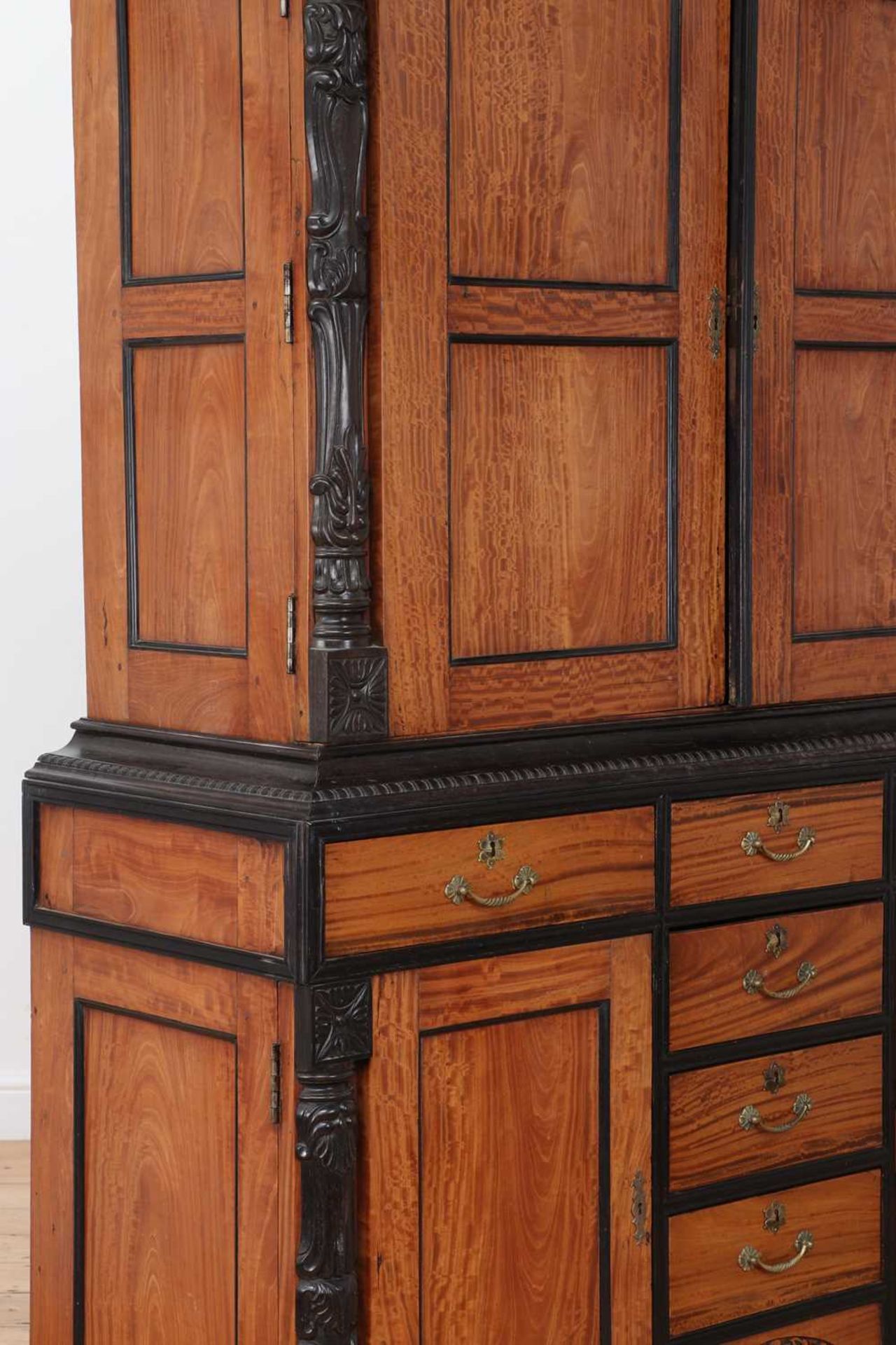 A satinwood and ebony cabinet, - Image 5 of 7