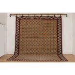 A Senneh kilim wool carpet,