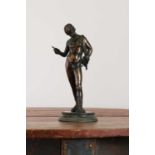 A grand tour bronze of Narcissus,
