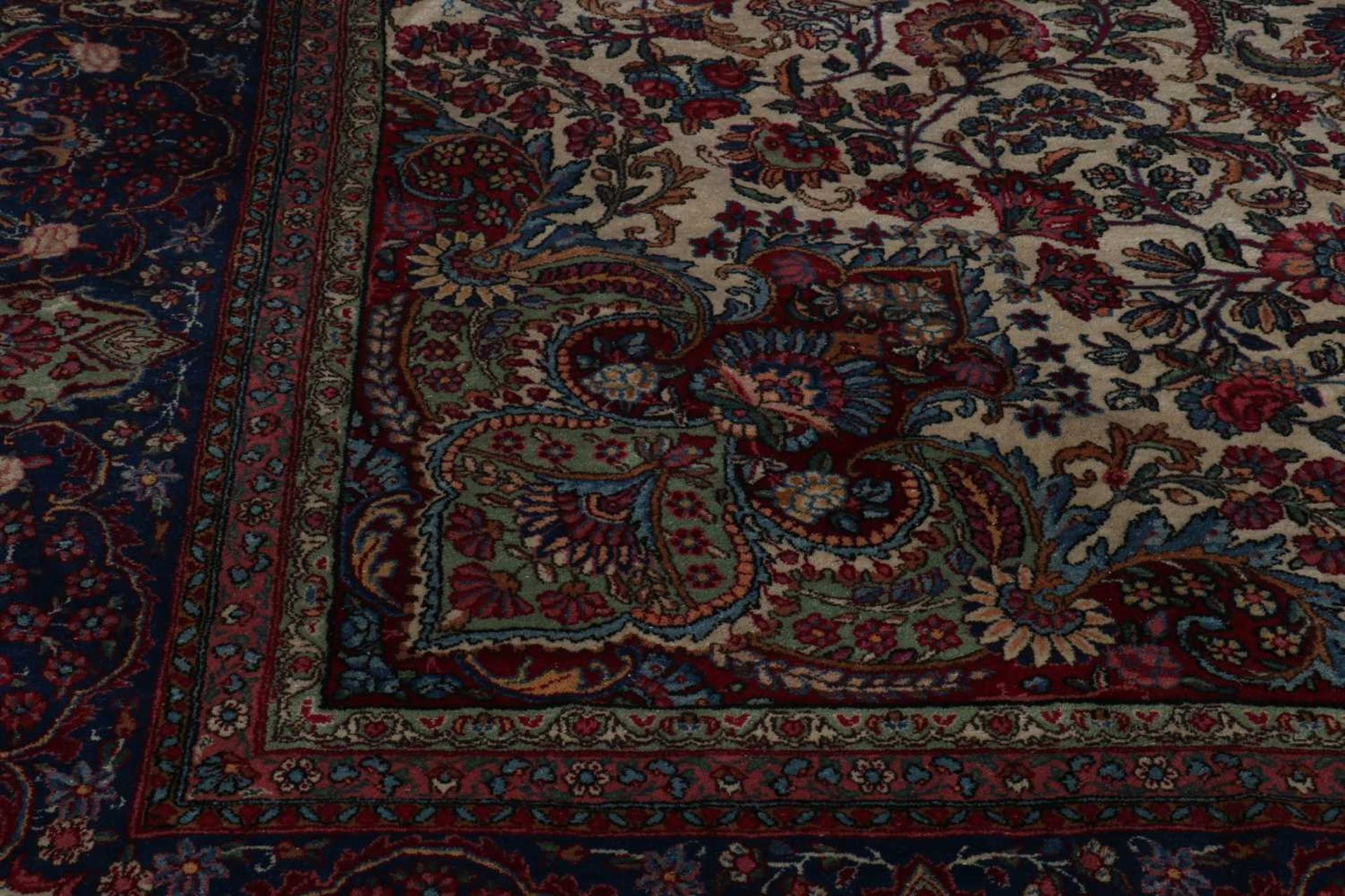 A Persian wool carpet, - Bild 3 aus 6