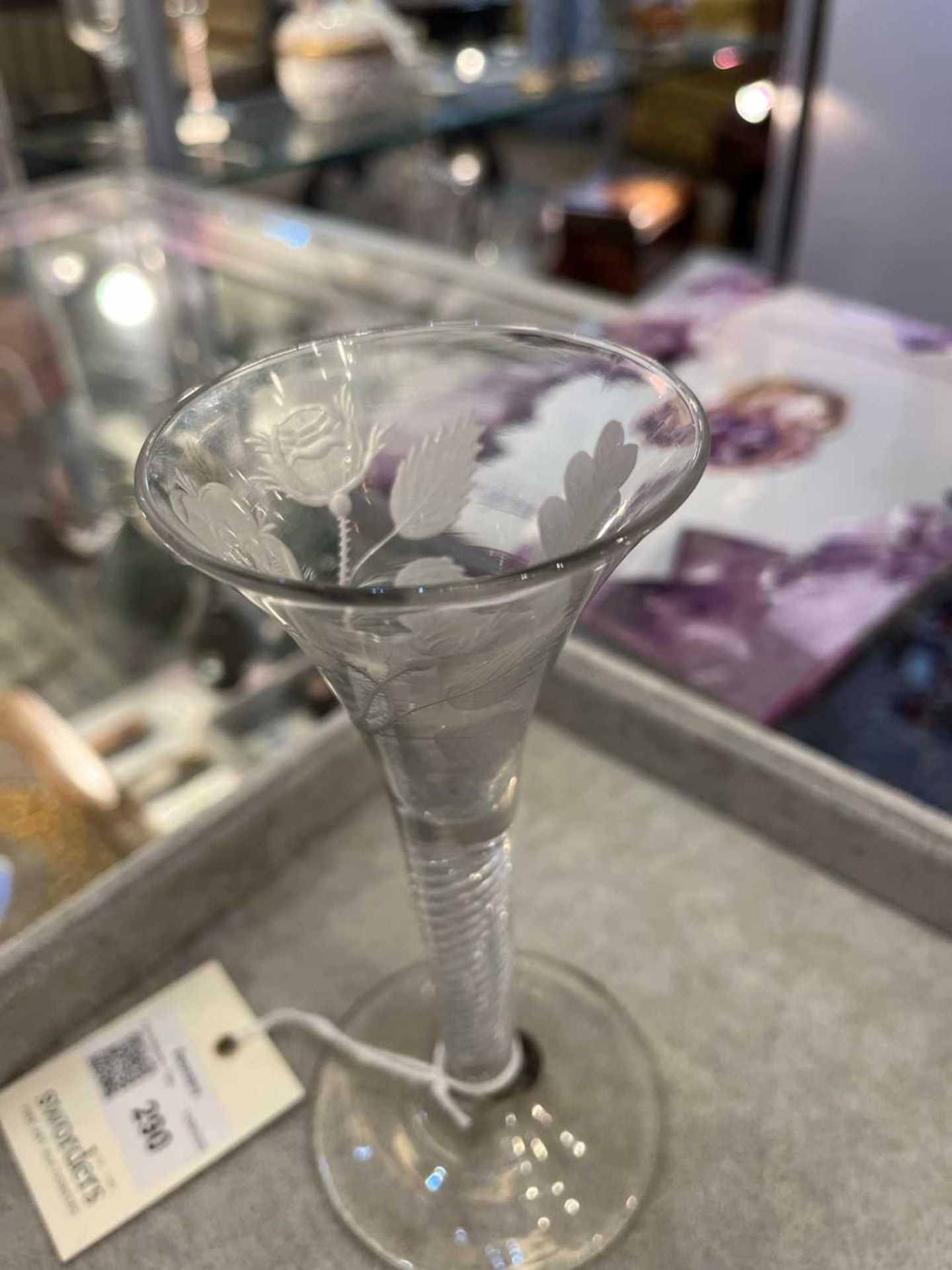 A Jacobite wine glass, - Bild 7 aus 11