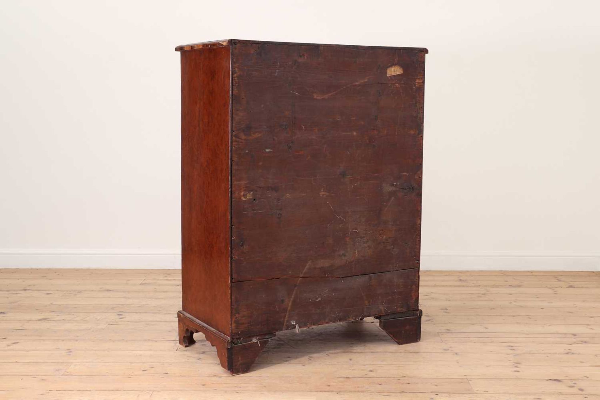 A George II walnut tall chest of drawers, - Image 3 of 5