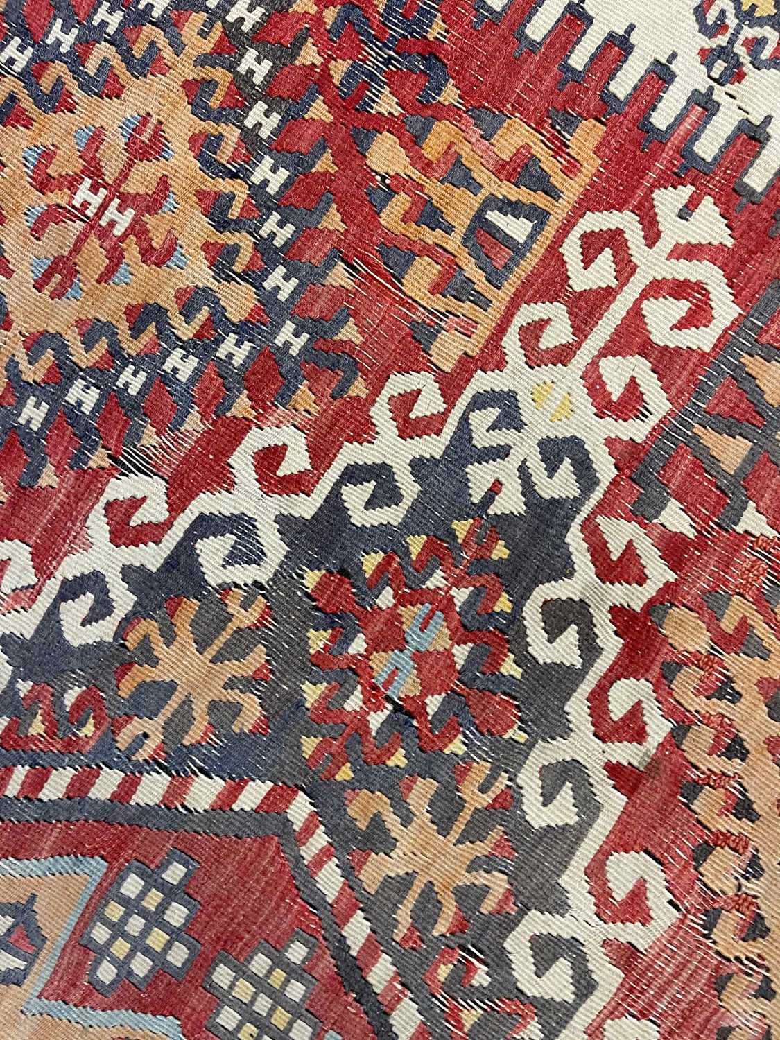 A Kilim flatweave wool carpet, - Image 15 of 20