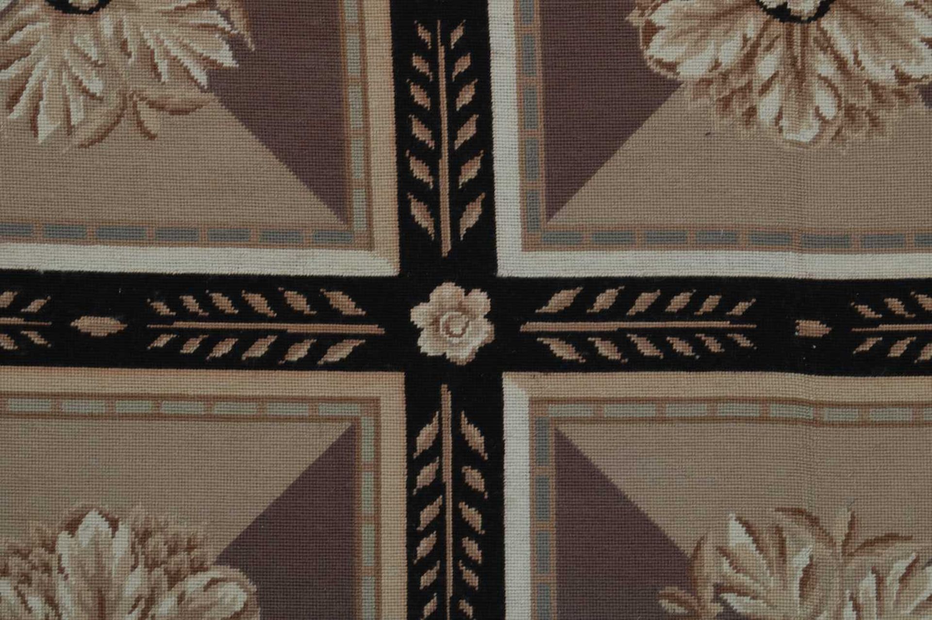 A needlepoint carpet of French neoclassical design, - Bild 3 aus 5