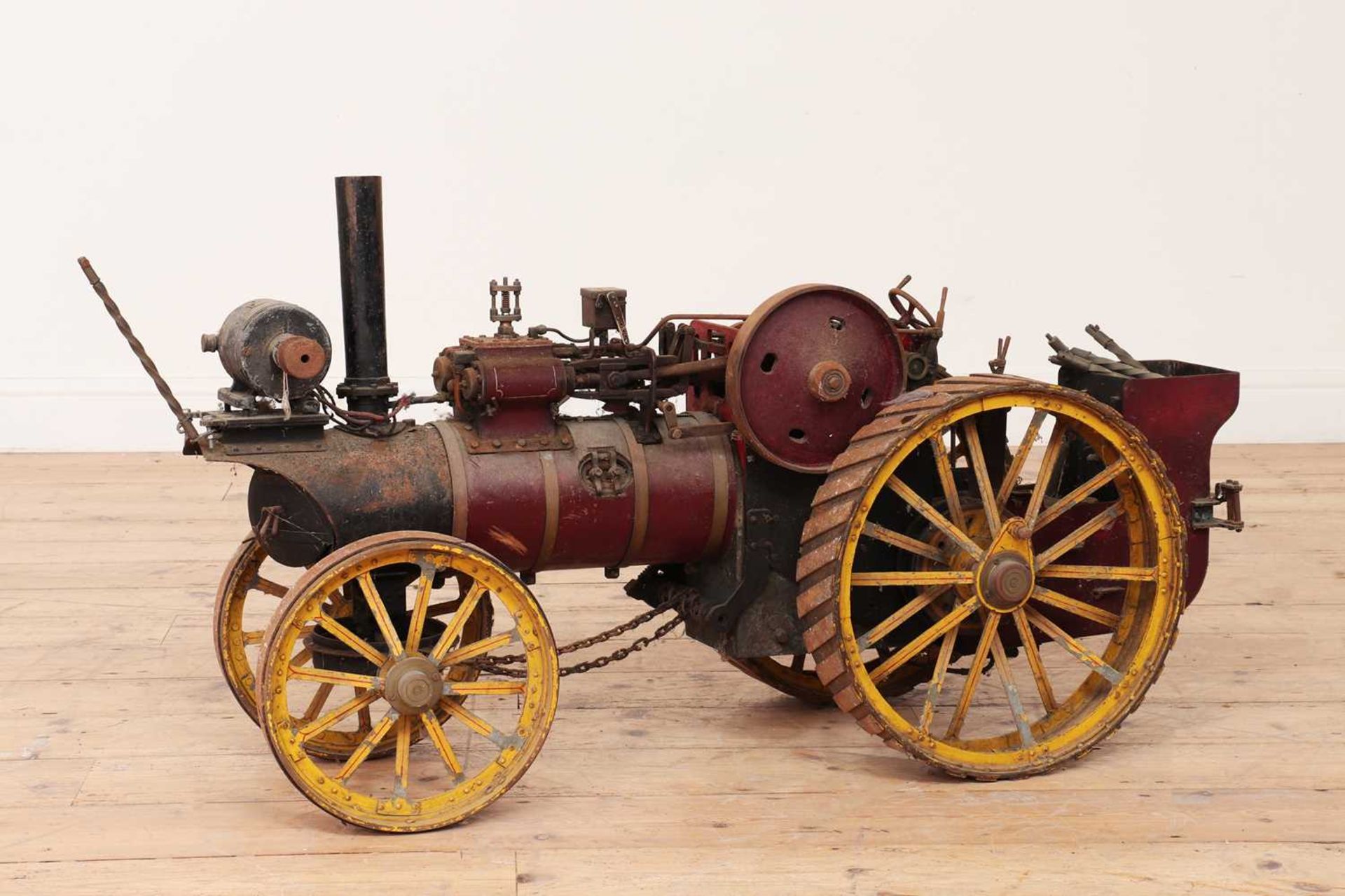 A scale live steam model of a showman's traction engine,