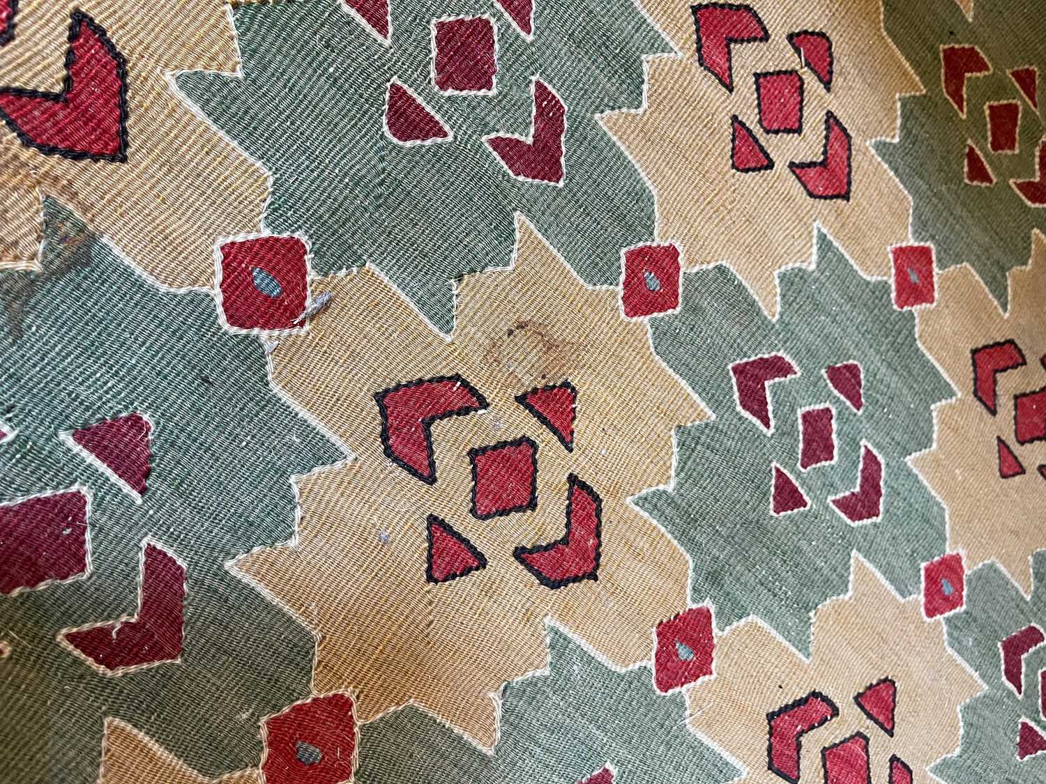 A Senneh kilim wool carpet, - Image 12 of 20