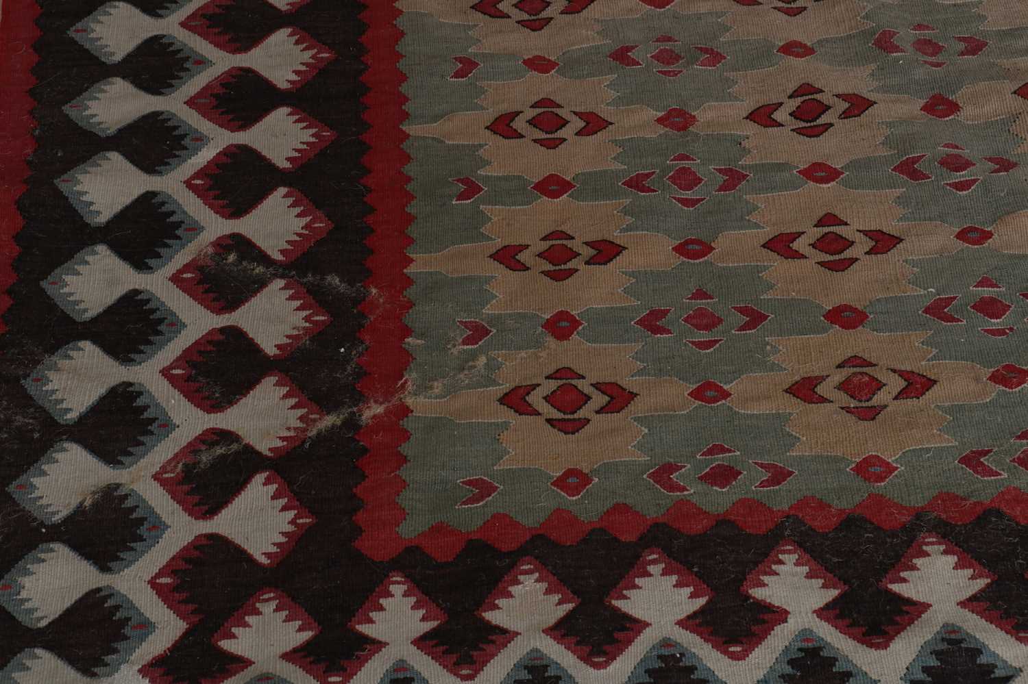 A Senneh kilim wool carpet, - Image 3 of 20