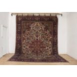 A Persian wool carpet,