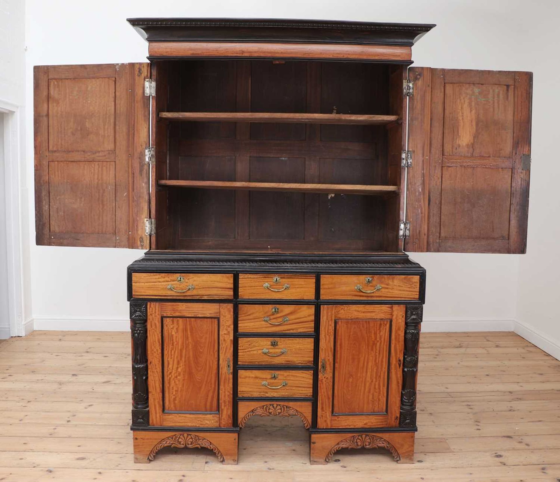 A satinwood and ebony cabinet, - Image 2 of 7