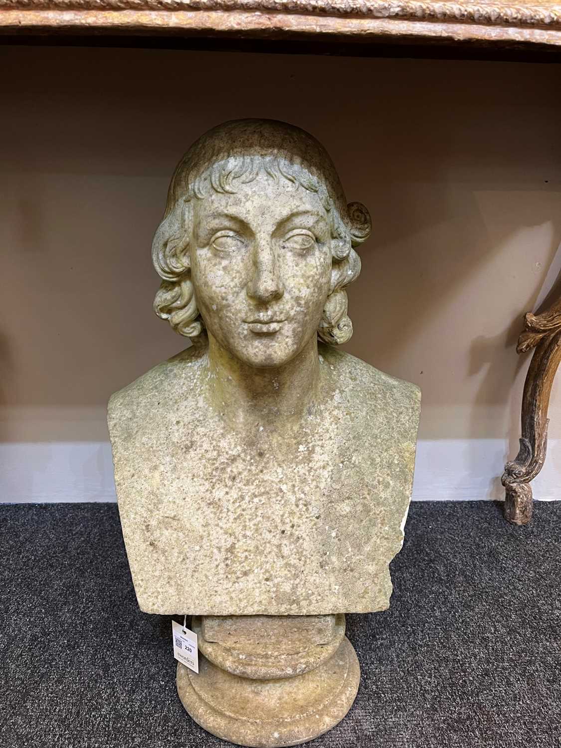 A portrait bust of Nicolaus Copernicus, - Image 6 of 13