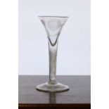 A Jacobite wine glass,