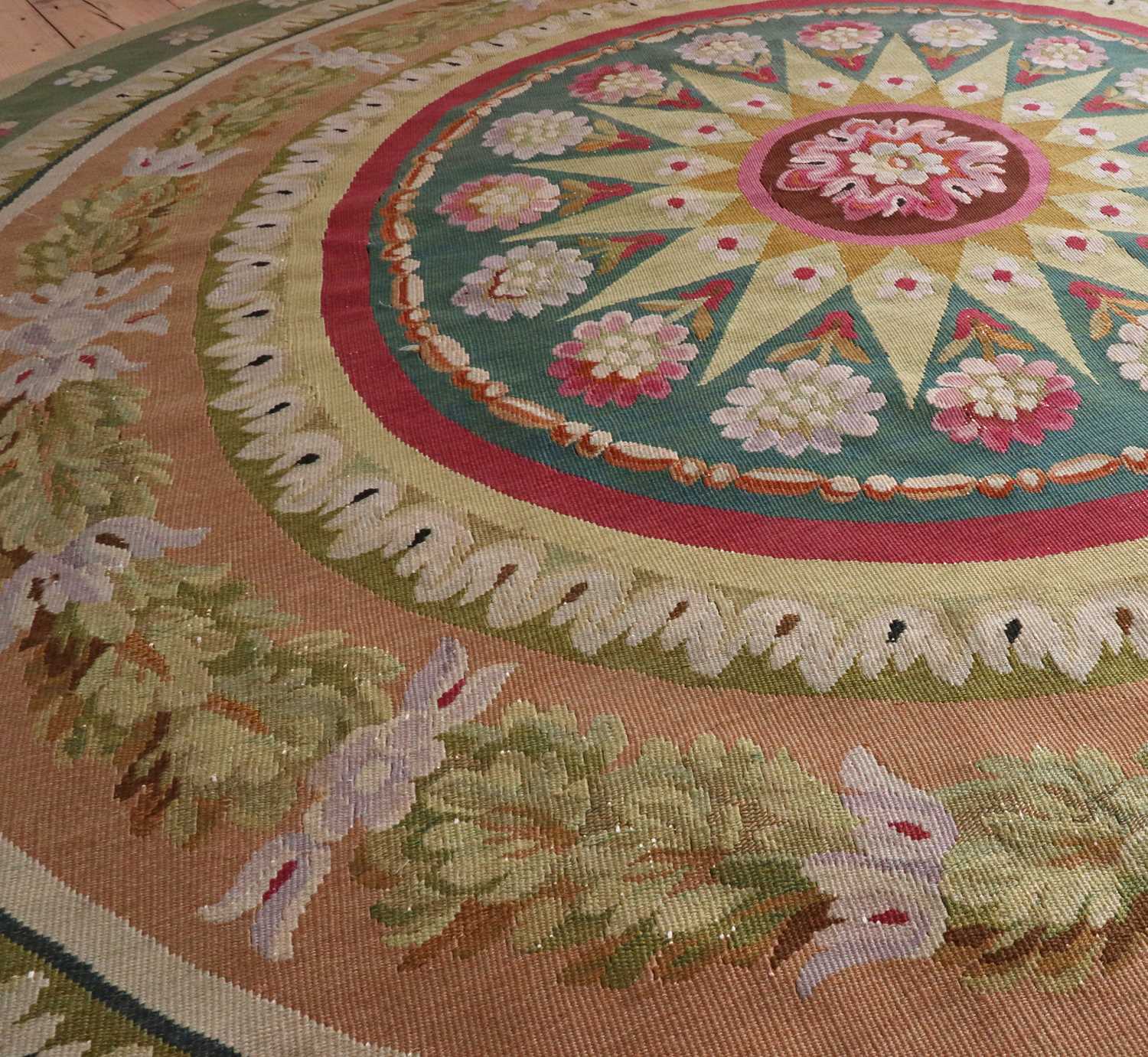 An Aubusson wool carpet, - Image 3 of 5