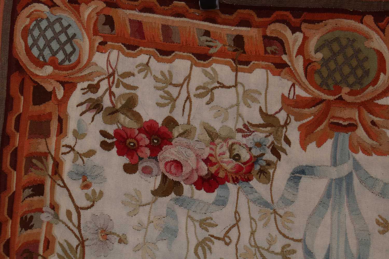 A pair of Aubusson tapestry portière, - Image 4 of 5