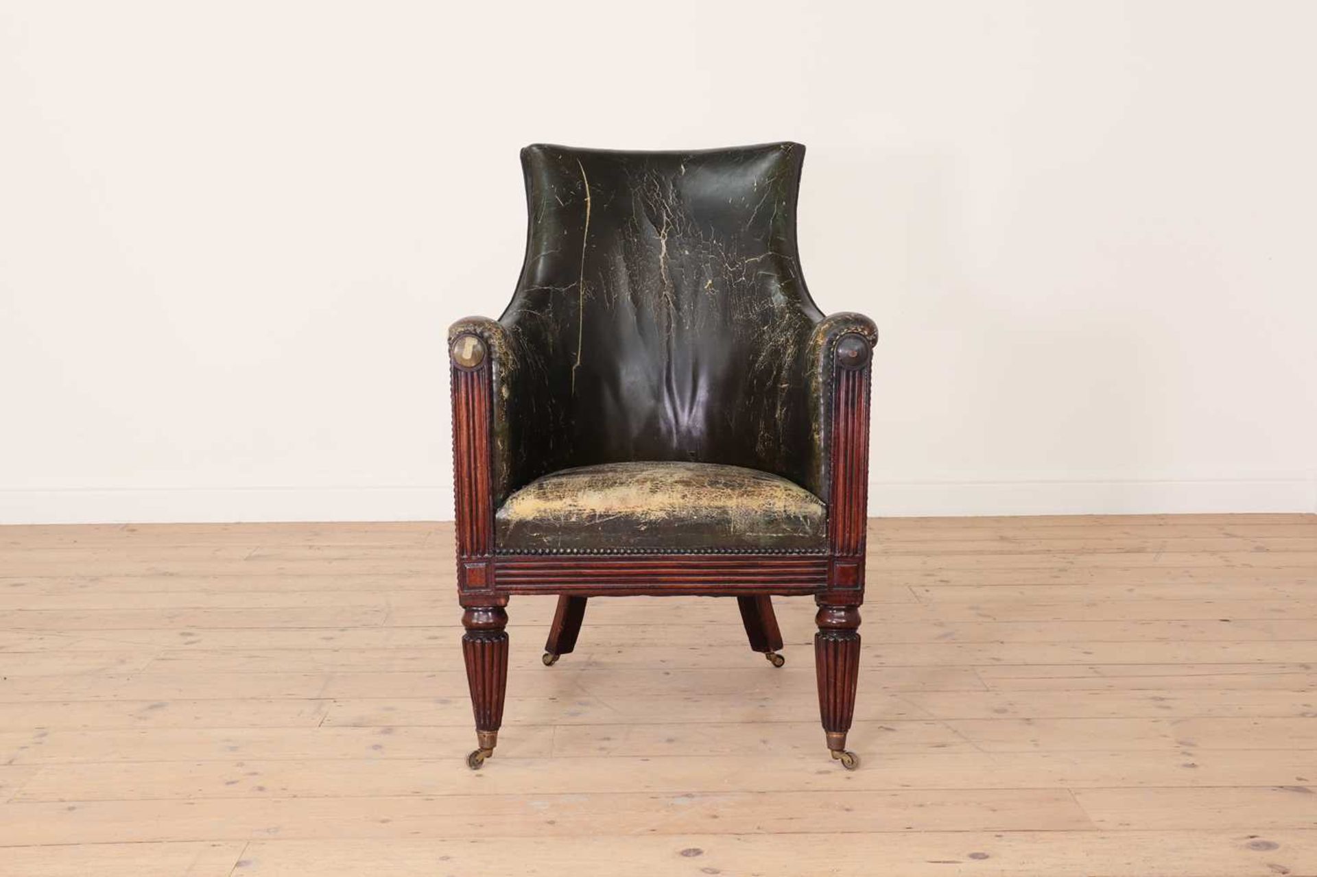 A George IV mahogany library armchair, - Bild 2 aus 23