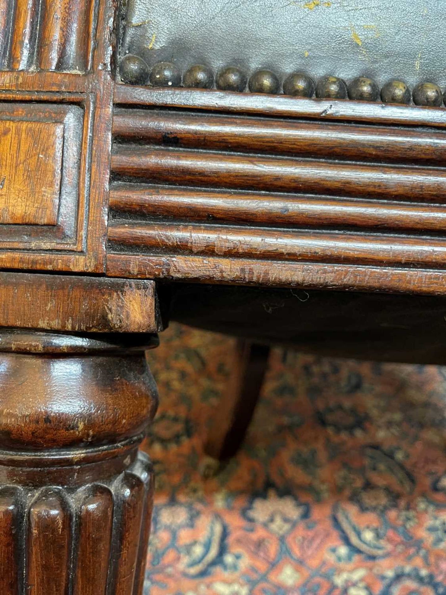 A George IV mahogany library armchair, - Bild 10 aus 23