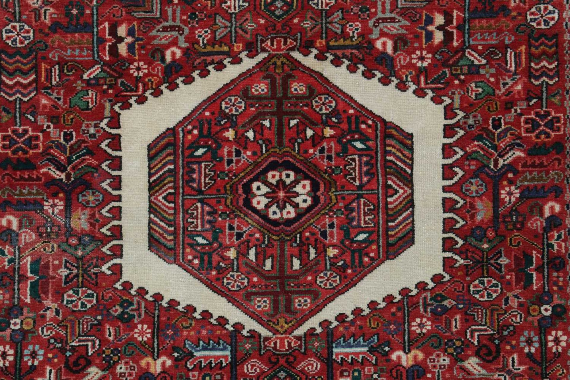A Persian Heriz wool carpet, - Bild 5 aus 5
