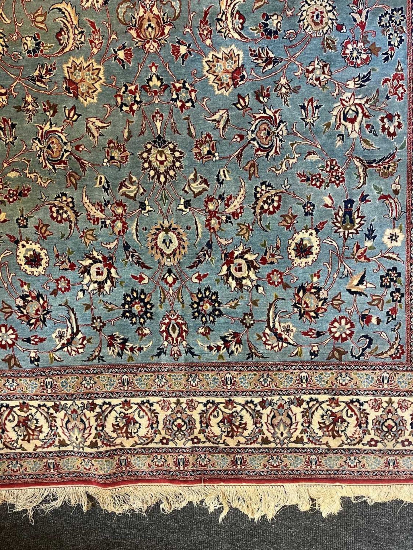A Persian wool rug, - Bild 9 aus 16