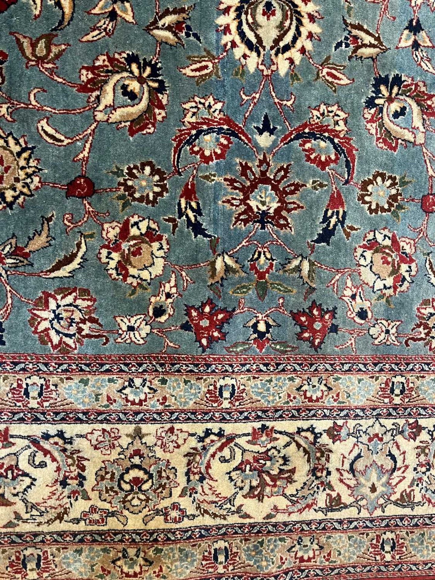 A Persian wool rug, - Bild 14 aus 16