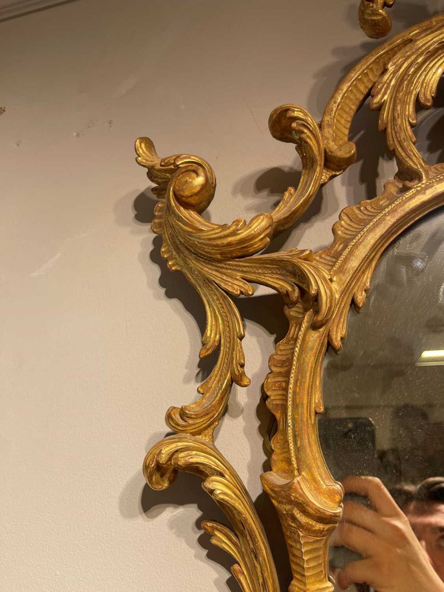 A George II giltwood mirror, - Image 8 of 19